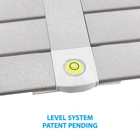 Brunner SILVER GAPLESS LEVEL 6 - Mesa plegable rectangular 140 X 81cm.