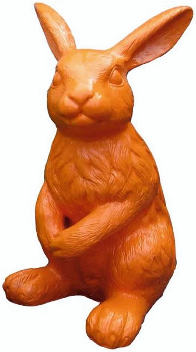 Casa Padrino escultura decorativa de lujo conejo naranja A. 120 cm
