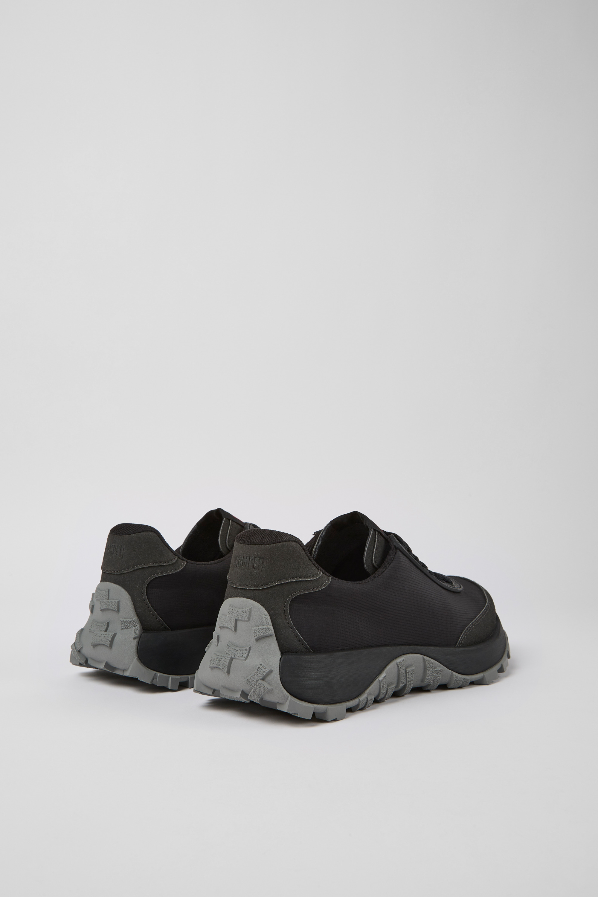 Drift Trail - Black textile and nubuck sneakers for men