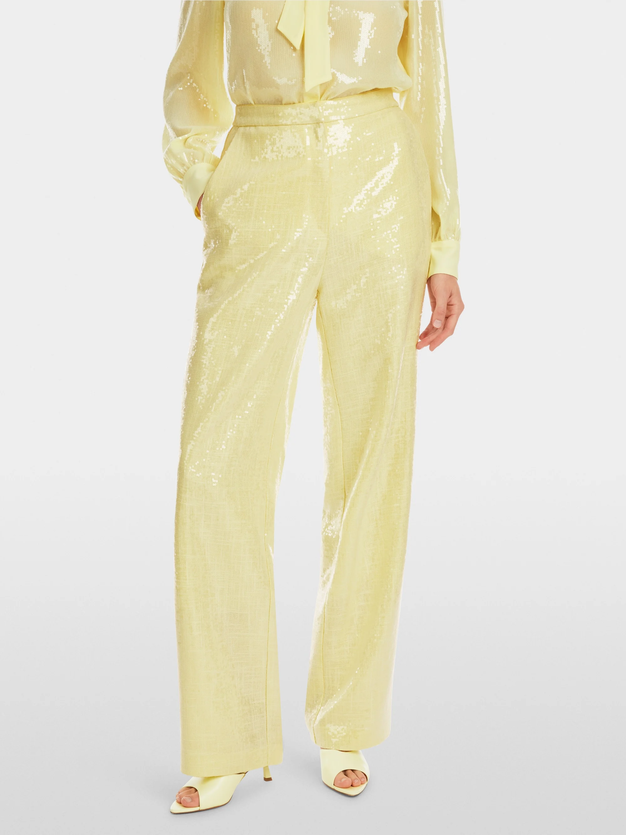 Marc-Cain WUKARI sequin fabric trousers