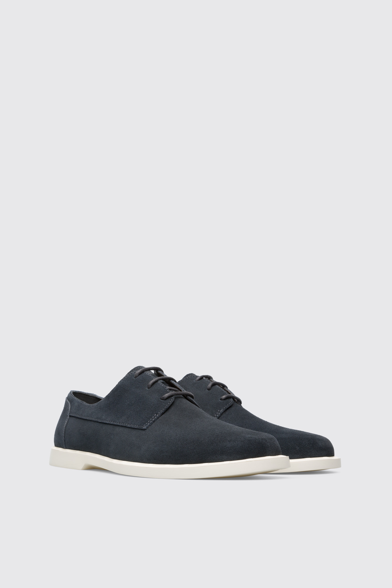Judd - Dark gray lace-up shoe for men