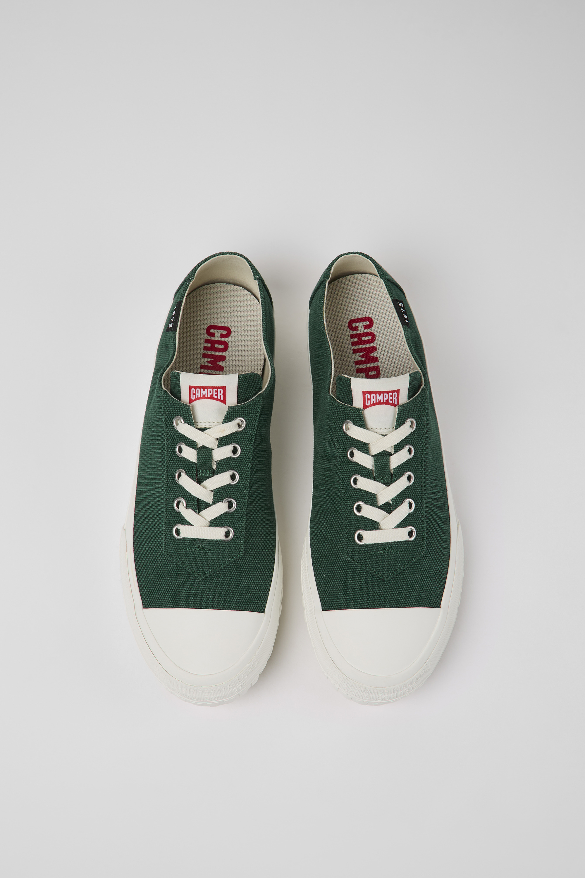Camaleon - Green recycled cotton sneakers for men
