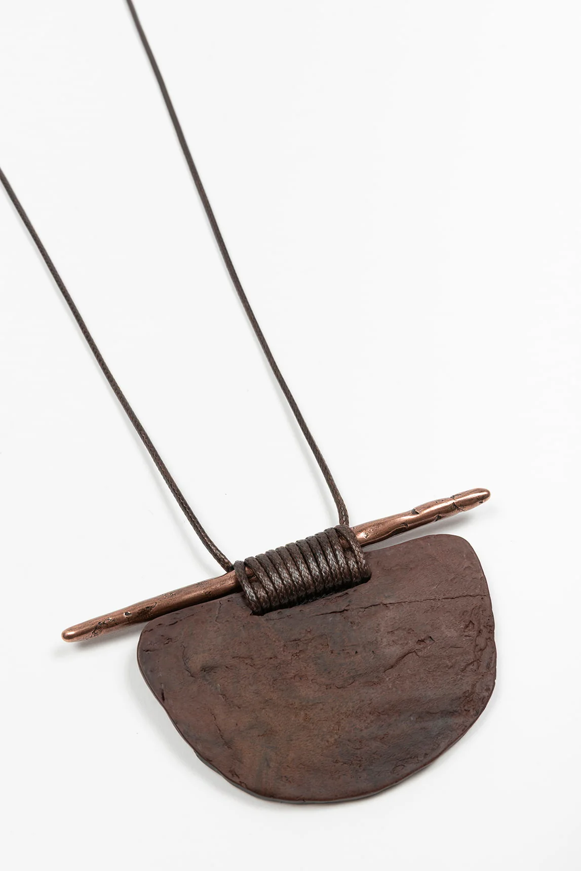 Rivera-spain Collar Eclipse cobre y madera