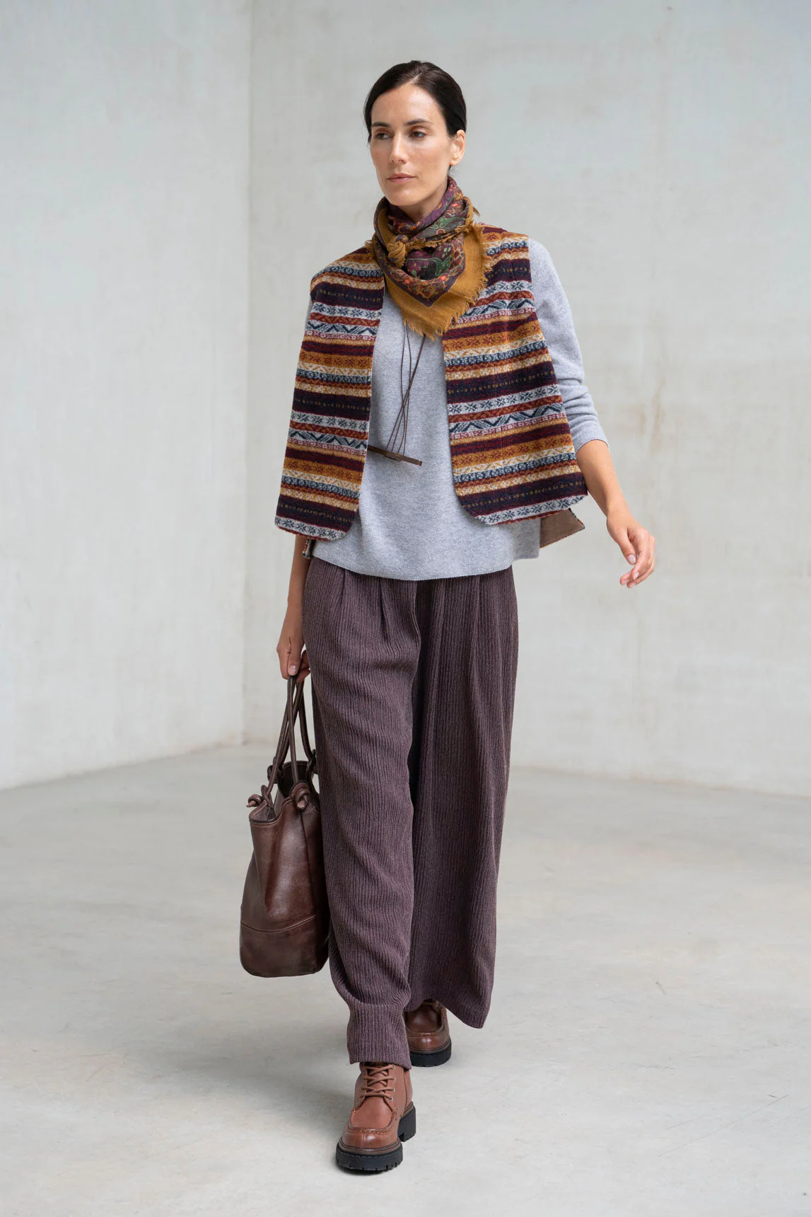 Rivera-spain Jersey cashmere seda Sedian gris