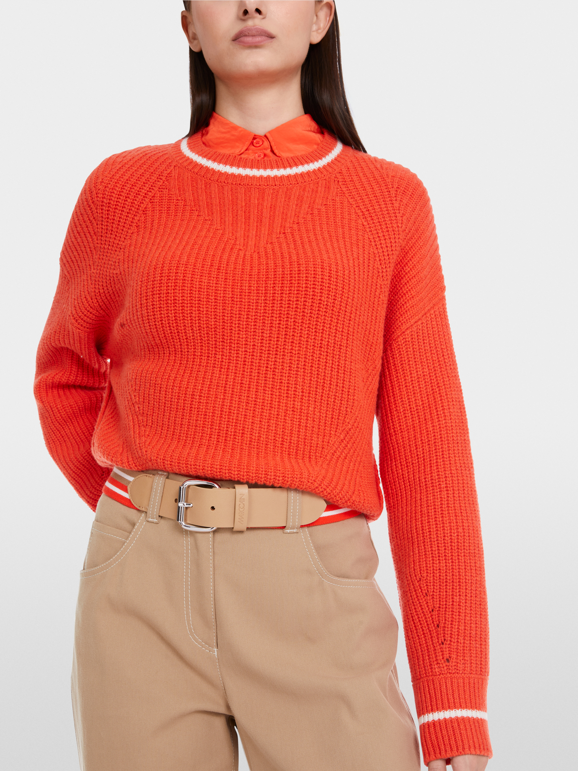 Marc-Cain Hip belt in striped textile