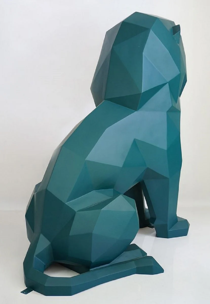 Casa Padrino escultura decorativa XXL le¨®n verde A. 135 cm - Figura decorativa de jard¨ªn abstracta