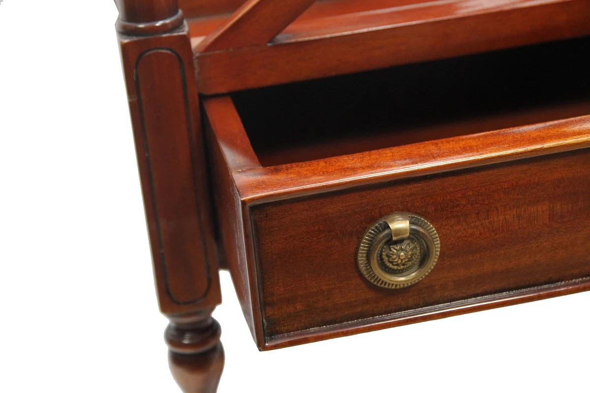 Casa Padrino Luxury Magazine & Magazine Trolley Mahogany Solid Wood Brown - luxury hotel / law firm furnishings