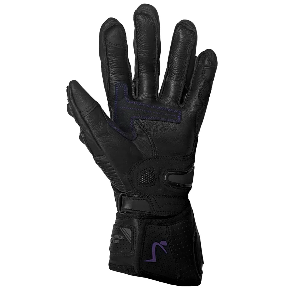 GUANTES VERANO OUT TRACK RACING LADY - NEGRO / LILA