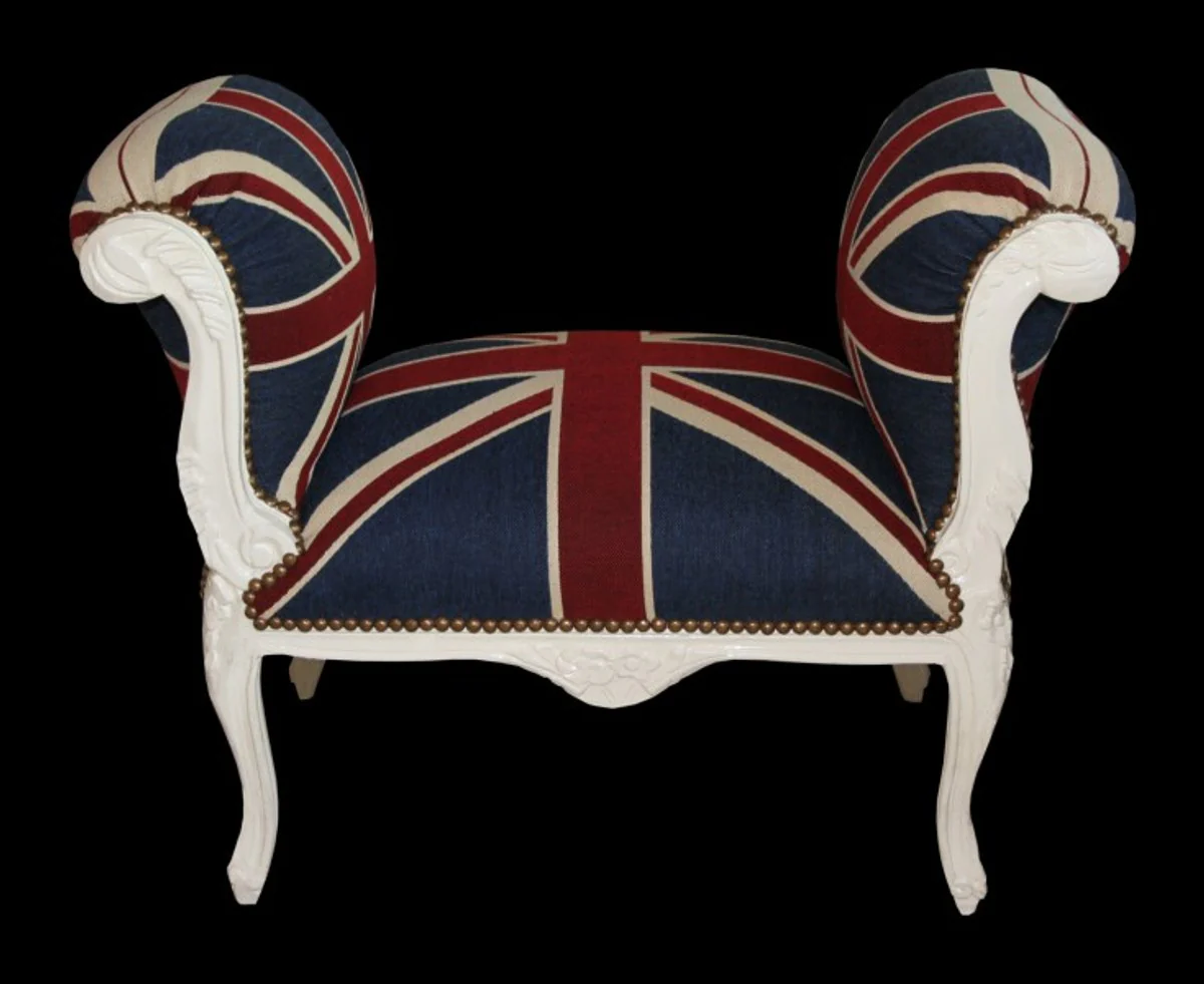 Heces Casa Padrino barroco de heces de gato de uni¨®n / Crema - Banco