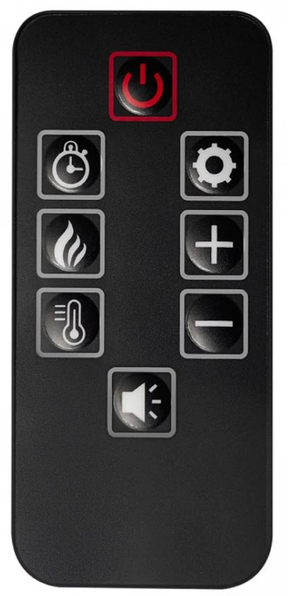 Casa Padrino chimenea el¨¦ctrica LED barroco blanco 128 x 38 x A. 110,5 cm