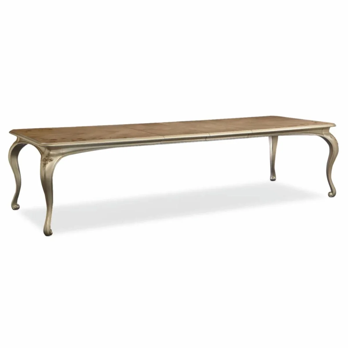 Casa Padrino mesa de comedor barroco de lujo marr¨®n / oro-champ¨¢n 213-300 cm - Muebles barrocos
