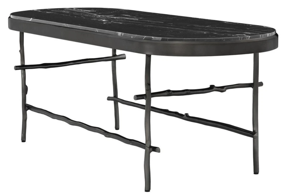 Casa Padrino mesa de centro de lujo bronce / negro 130 x 45 x H. 45,5 cm - Muebles de Lujo