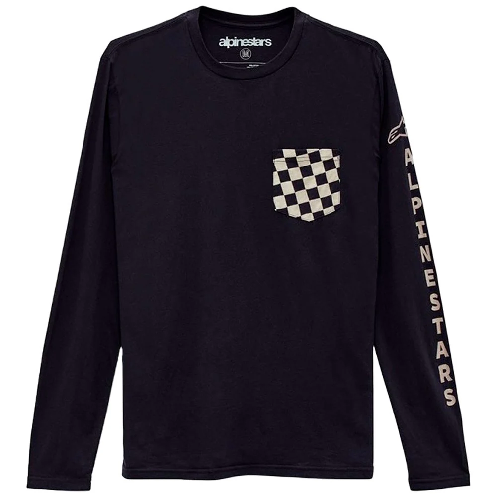 CAMISETA ALPINESTARS CHECK LONG SLEEVES NEGRO