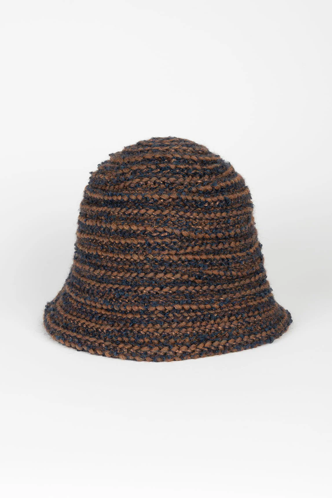 Rivera-spain Sombrero Bruma jaspeado marrón y azul