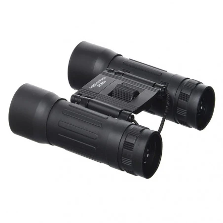Mil-tec Binoculares plegables 10 x 25 negro - Prismáticos de bolsillo