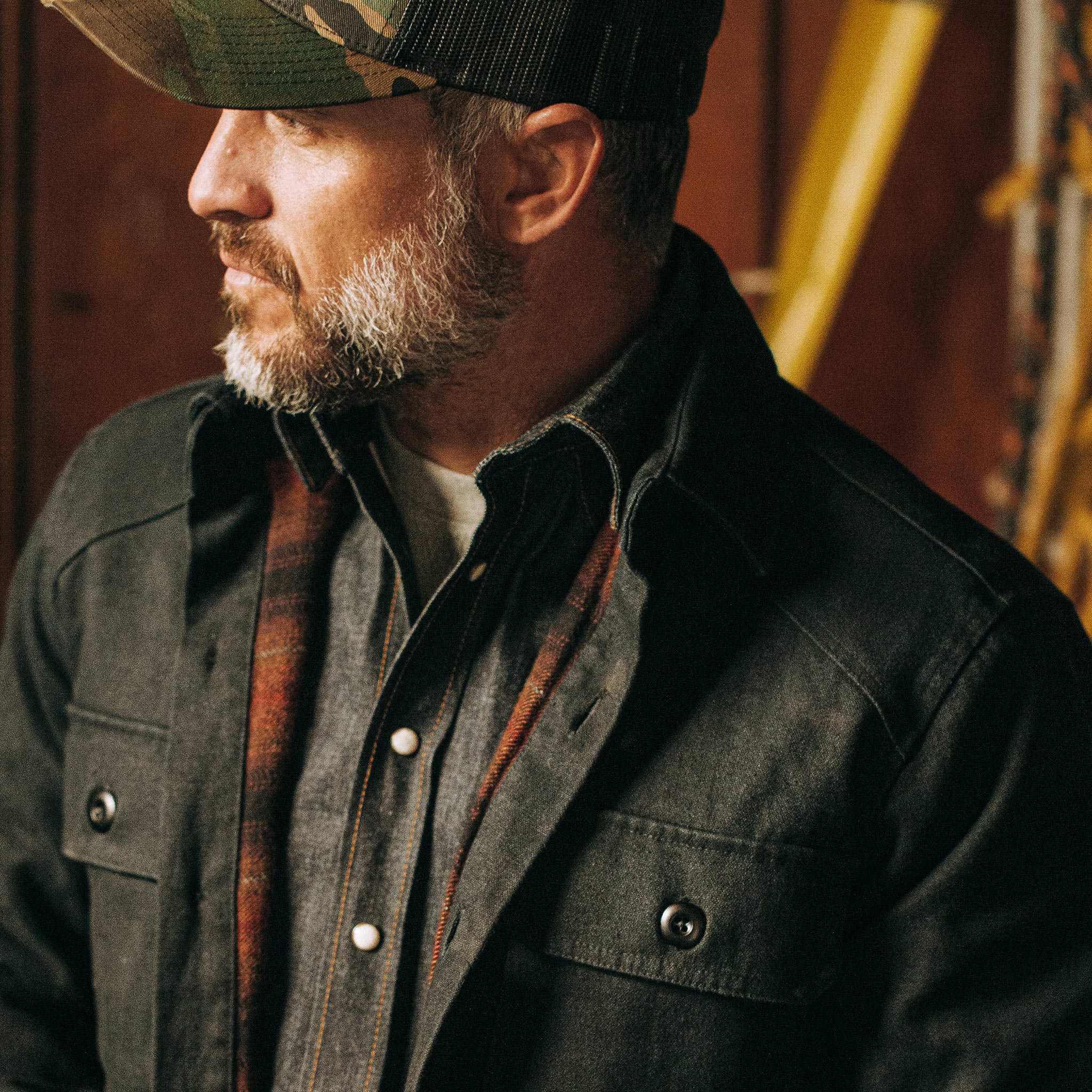 The Lined Shop Shirt in Coal Boss Duck