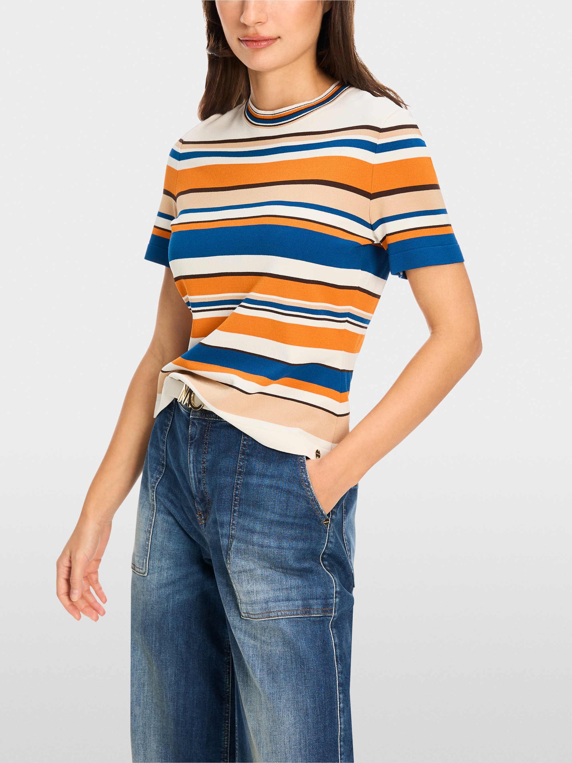 Marc-Cain Rethink Together striped sweater