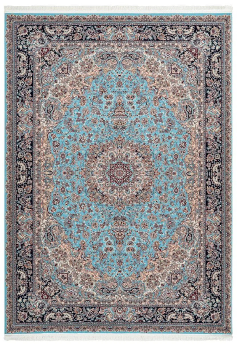 Casa Padrino alfombra de fibra sintética de lujo con franjas multicolor - Diferentes Tamaños - Alfombra de salón rectangular en estilo oriental