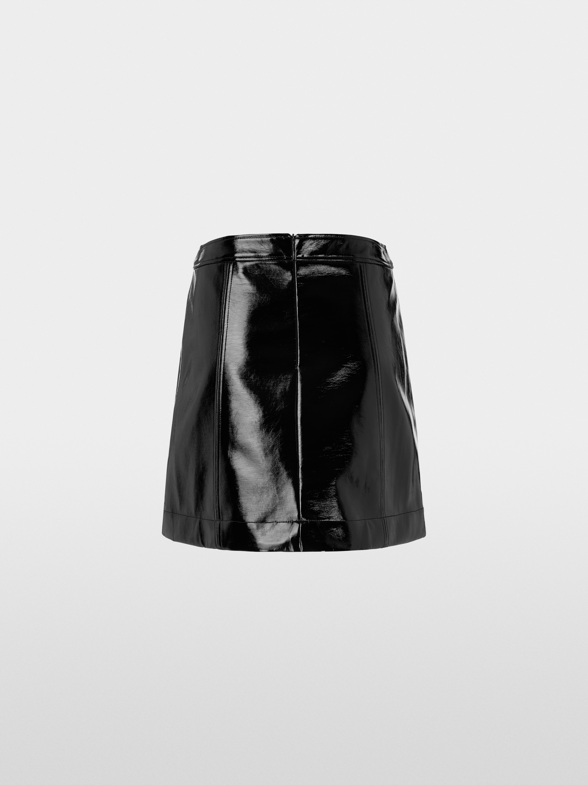 Marc-Cain Shiny mini skirt in fun leather look