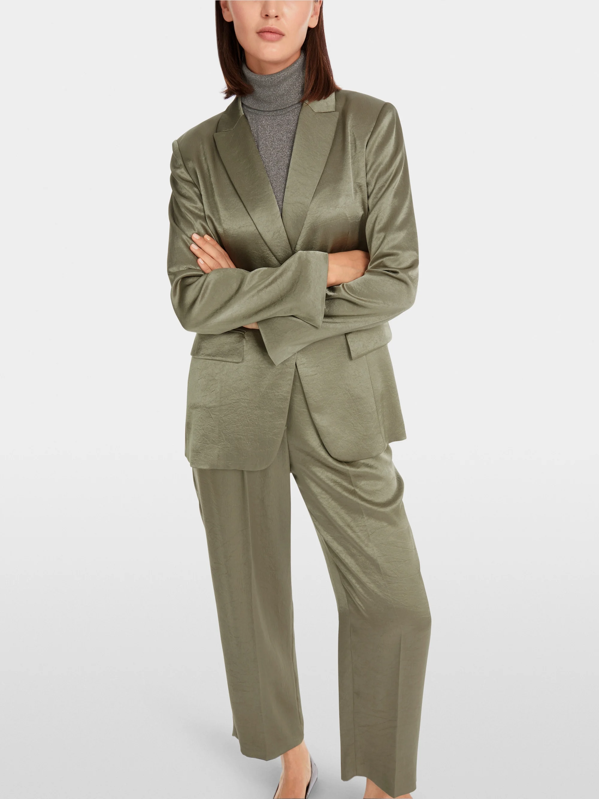 Marc-Cain Hammered satin blazer