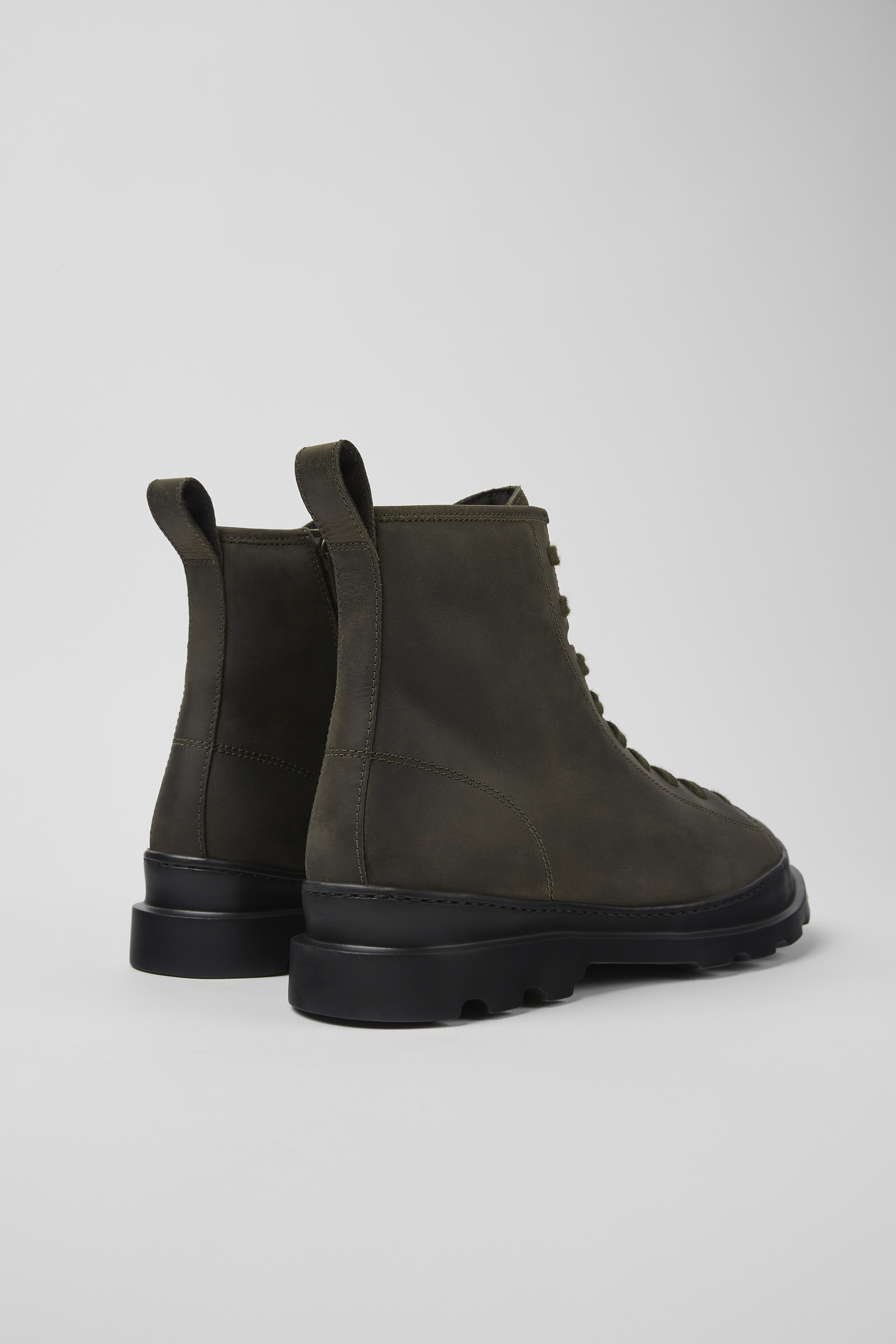 Brutus - Green medium lace boot for men
