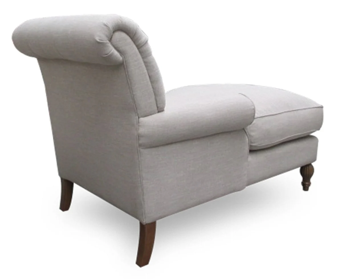 Casa Padrino Chesterfield Lounge Armchair Natural Colors 93 x 149 x H. 94 cm - Luxury Living Room Relax Armchair