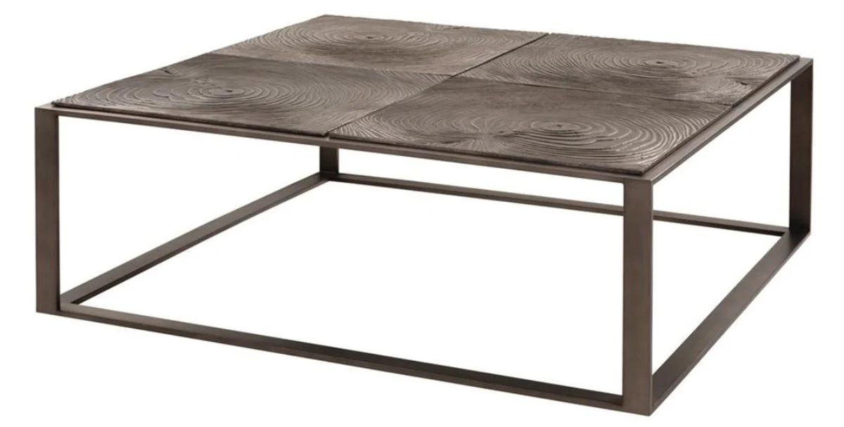 Casa Padrino mesa de centro de lujo bronce rosa 100 x 100 x H. 35 cm - Muebles de Hotel