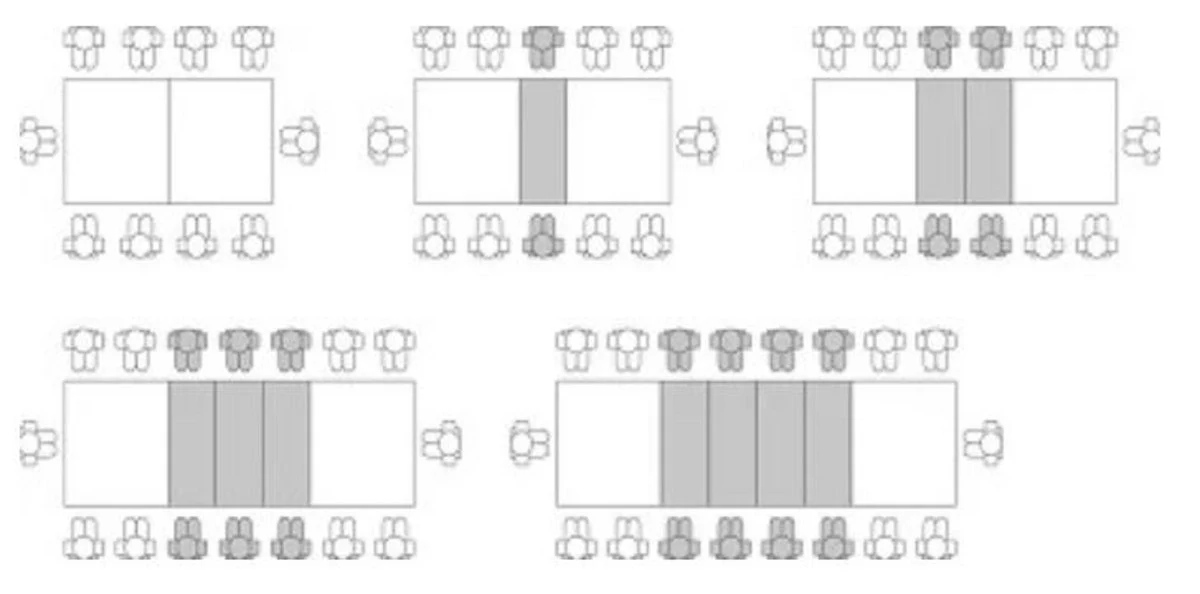 Casa Padrino mesa de comedor de lujo natural 190-382 x 110 x A. 77 cm - Mesa de cocina extensible de madera maciza - Muebles de comedor - Muebles de madera maciza - Muebles de lujo