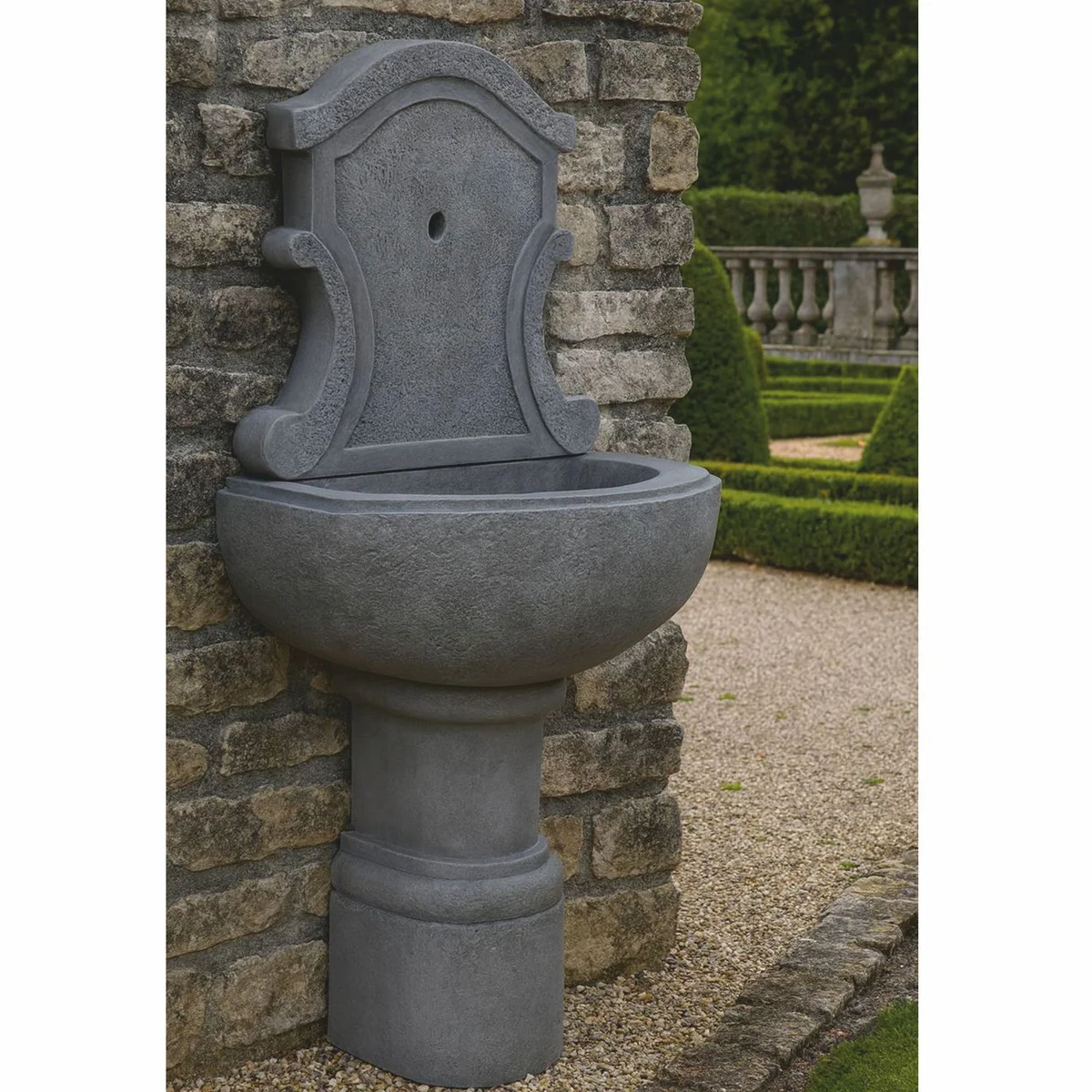 Casa Padrino fuente de pared Art Nouveau gris Al. 136 cm - Fuente de jard¨ªn