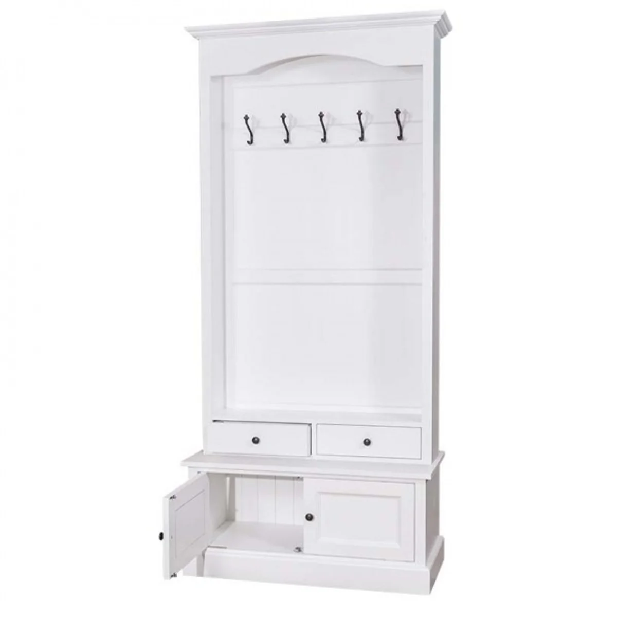 Casa Padrino Nouveau wall wardrobe with cupboard and drawers - country style wardrobe