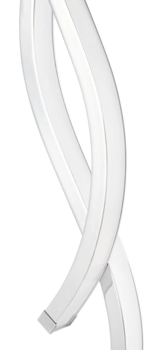 Casa Padrino LED l¨¢mpara de mesa de lujo plateada ? 15 x H. 50 cm - L¨¢mpara de Mesa de Dise?o