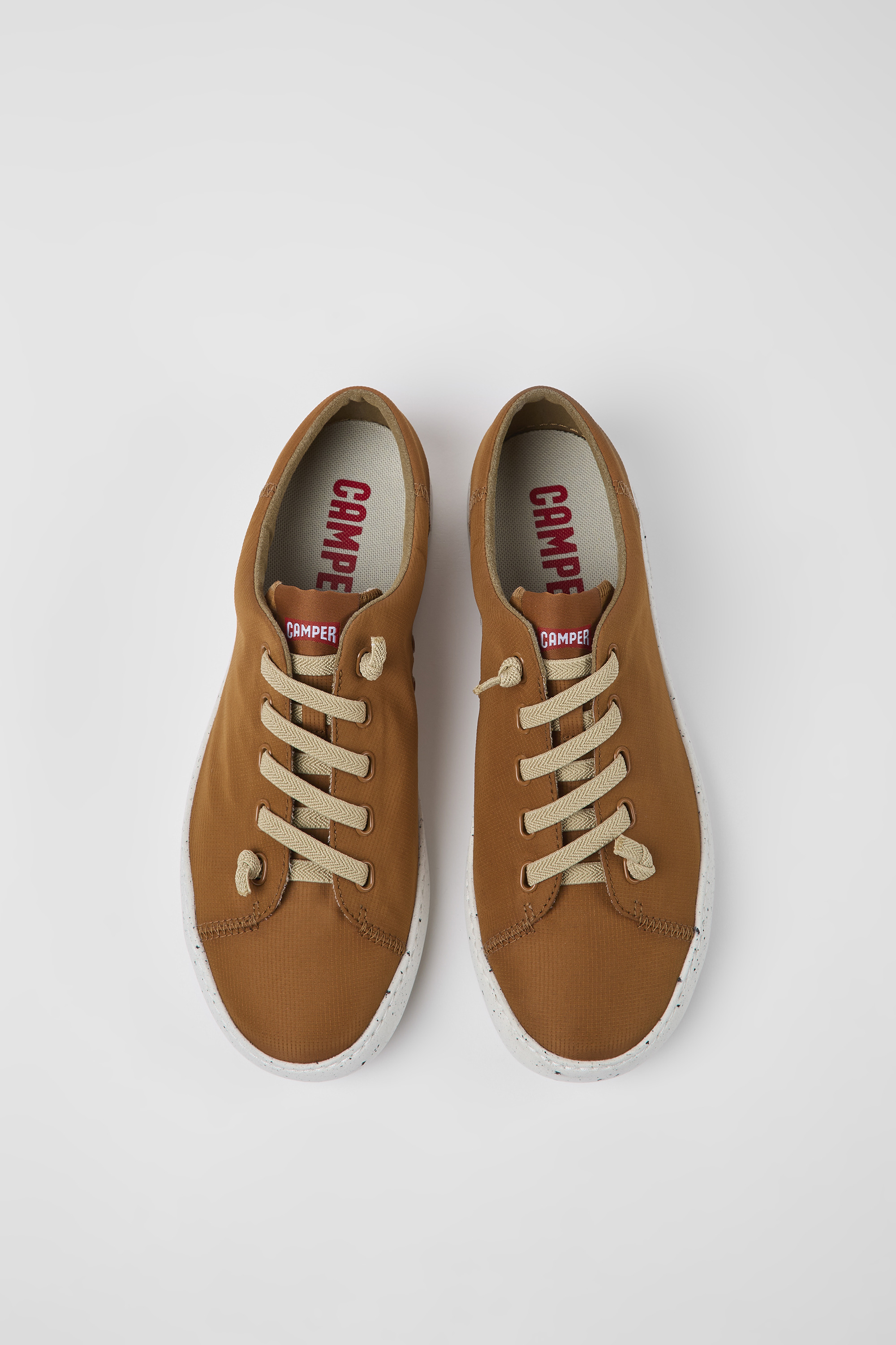 Peu Touring - Brown textile sneakers for men