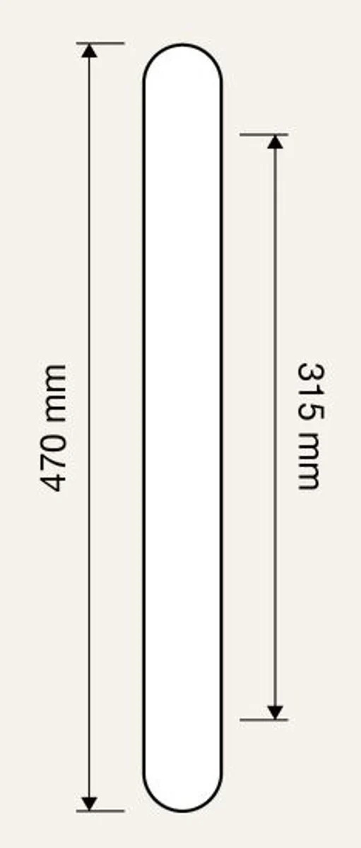 Casa Padrino conjunto de manija de puerta de lat¨®n barroco oro franc¨¦s 47 cm - Muebles Barroco