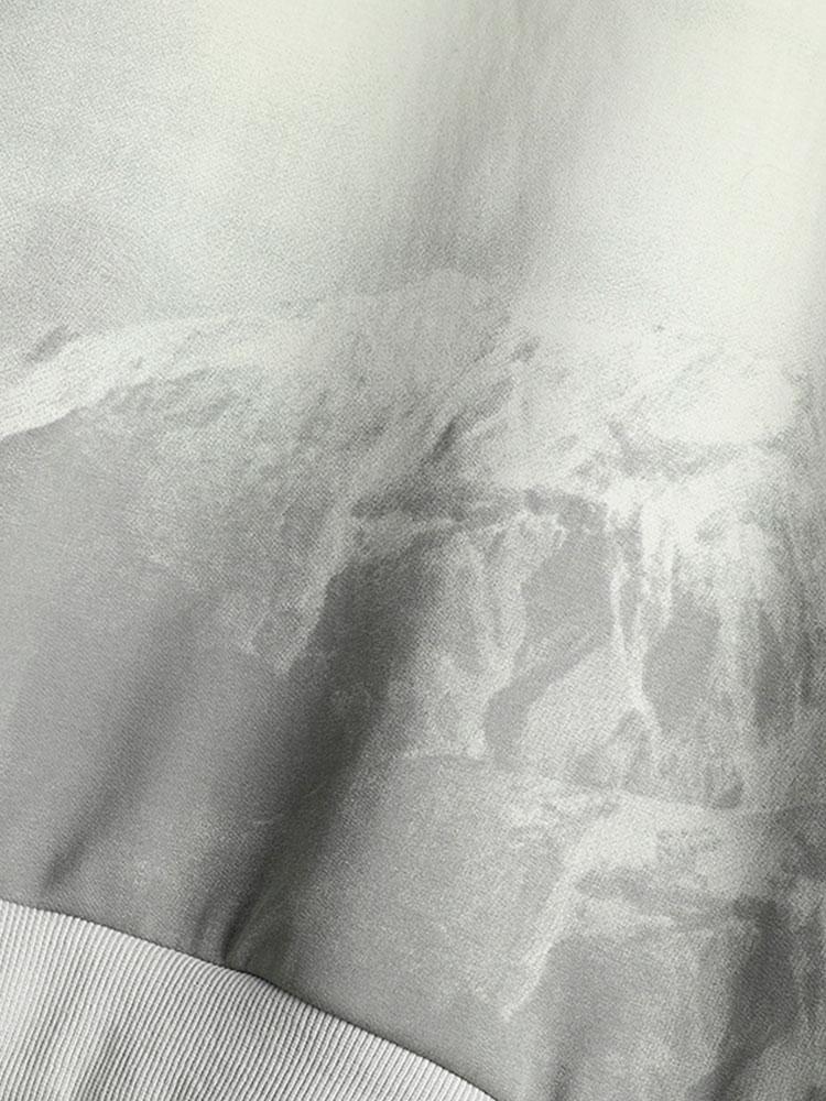 Mountain Graphic Print Crew Neck Sweatshirt