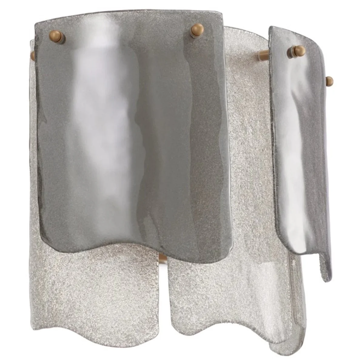 Casa Padrino l¨¢mpara de pared de hotel / restaurante de lujo acabado lat¨®n antiguo / vidrio ahumado - l¨¢mpara de pared de sal¨®n