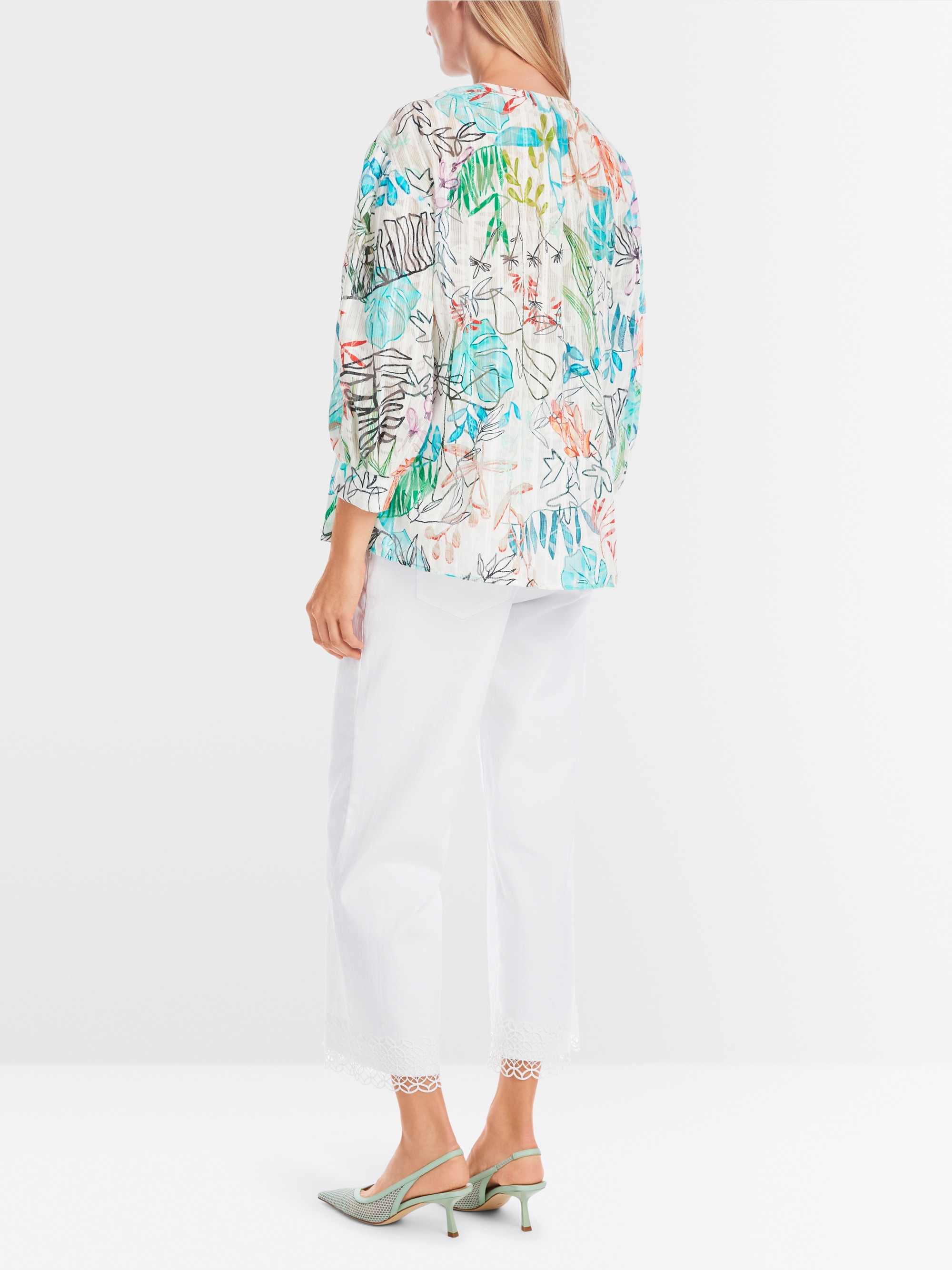 Marc-Cain Wide blouse in airy fabric
