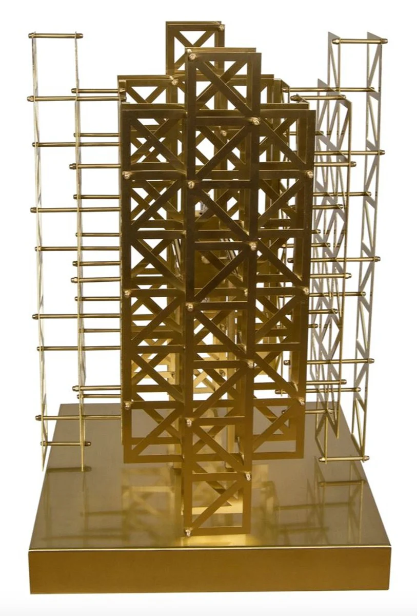 Casa Padrino dise?o l¨¢mpara de mesa lat¨®n claro 45 x 45 x H. 65 cm - muebles de hotel