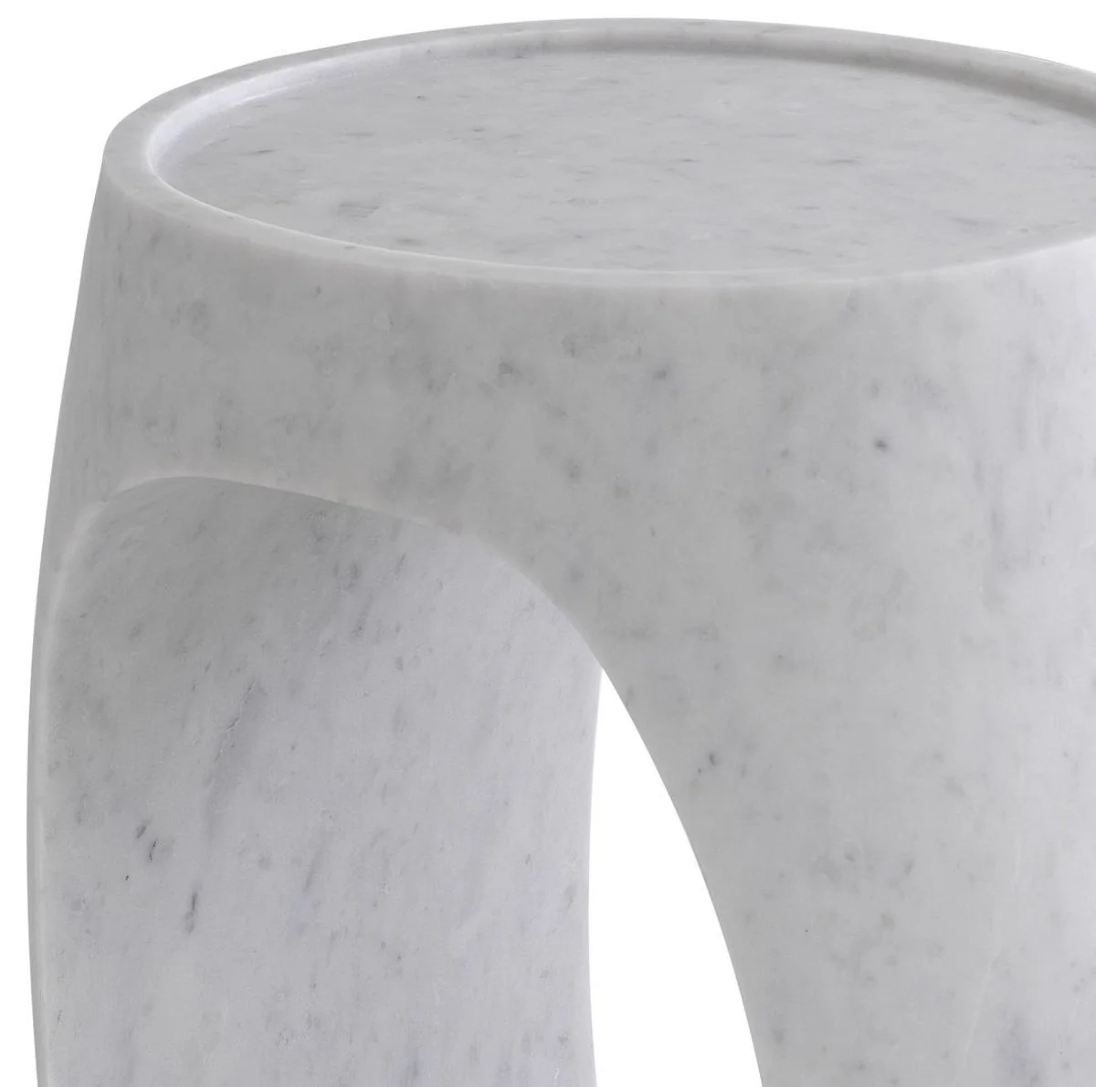 Casa Padrino mesa auxiliar de m¨¢rmol de lujo blanco 37 x 29 x A. 55,5 cm - Muebles de M¨¢rmol - Calidad de Lujo