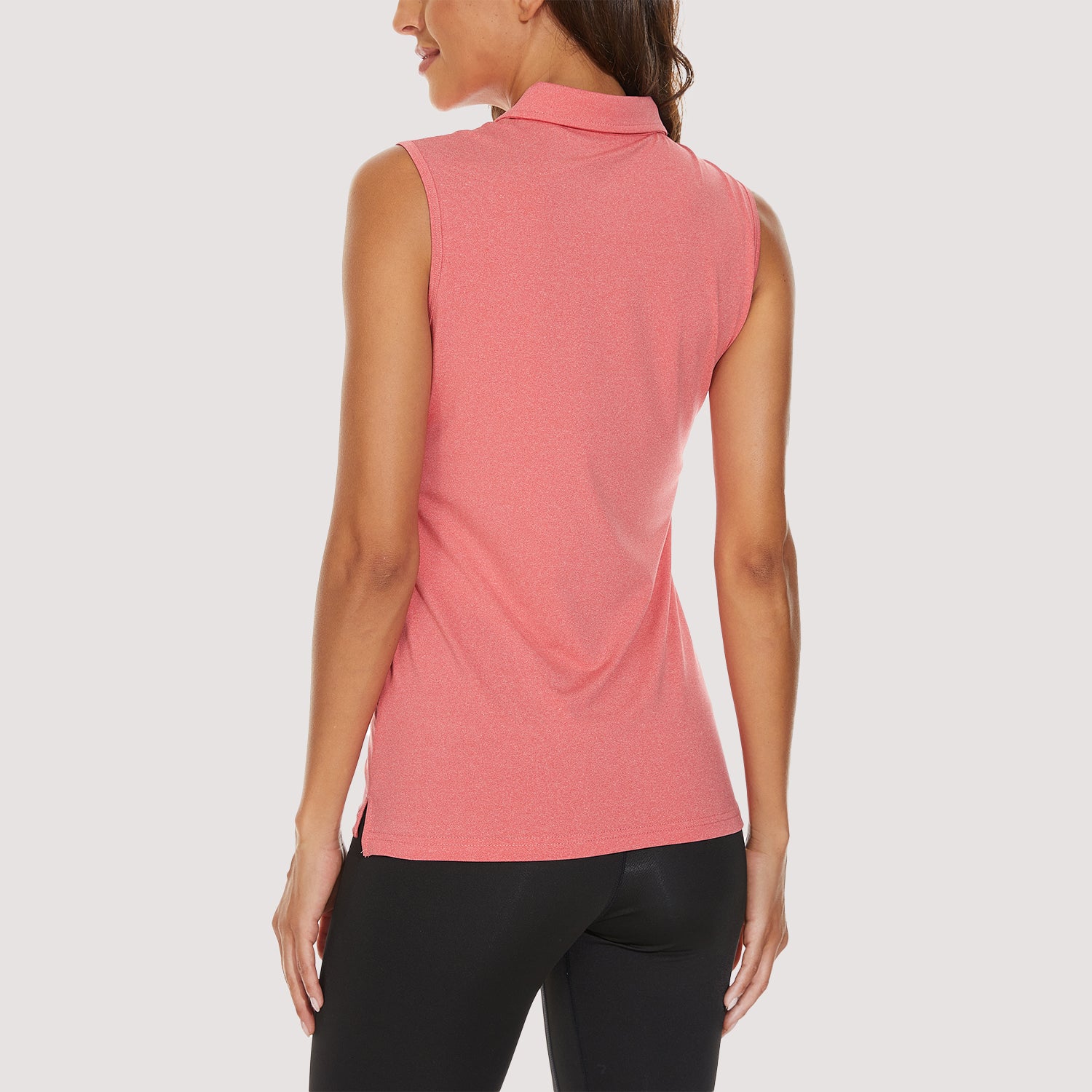 Women's Polo T-Shirts Sleeveless Tennis Golf Tee Shirts 4-Button