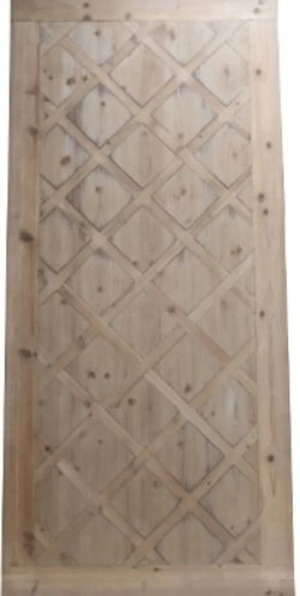 Casa Padrino country style dining table white / natural 200 x 90 x H. 75 cm - Country Style Dining Room Furniture