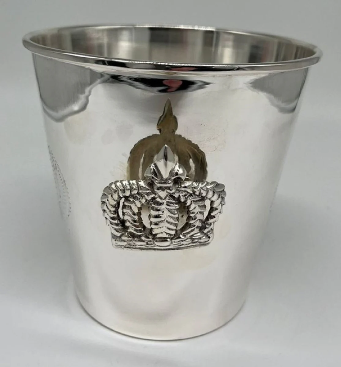 Pomp??s de Casa Padrino enfriador de champ¨¢n barroco de lujo corona plata A. 14 cm - dise?ado por Harald Gl??ckler