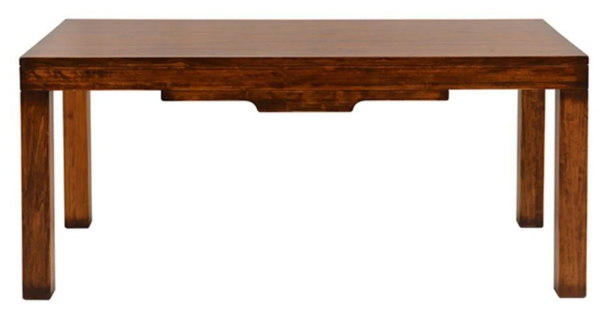 Casa Padrino Mesa de Comedor de Estilo Vintage de Lujo Marr¨®n Oscuro 180 x 93,5 x A. 78 cm - Mesa de Comedor Rectangular de Madera Maciza - Muebles de Comedor - Muebles de Estilo Vintage de Lujo