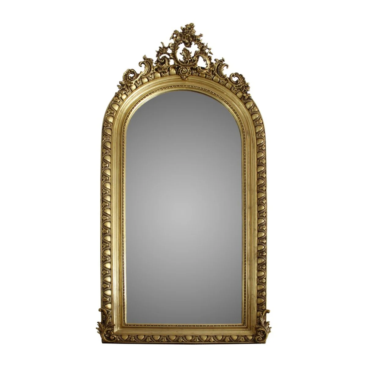 Casa Padrino Luxury Wall Mirror 110 x H. 210 cm - Baroque Furniture