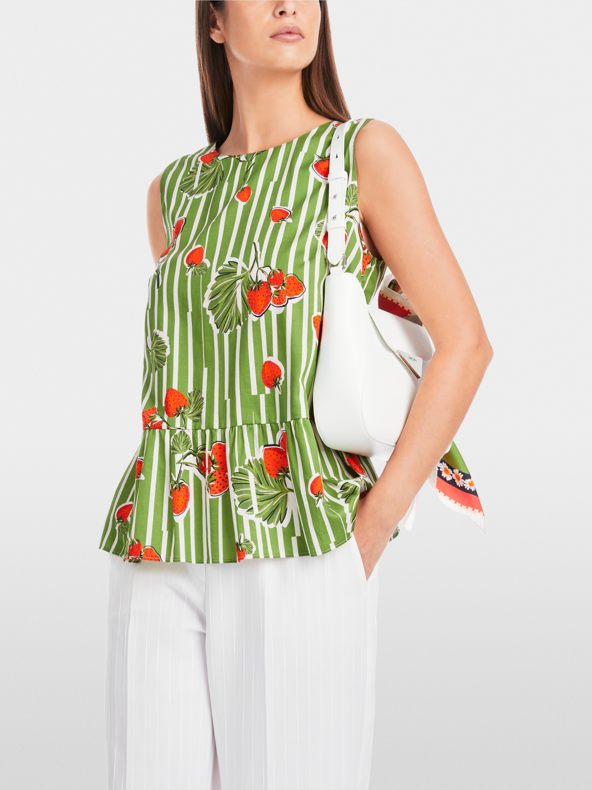 Marc-Cain Cotton top with strawberry print