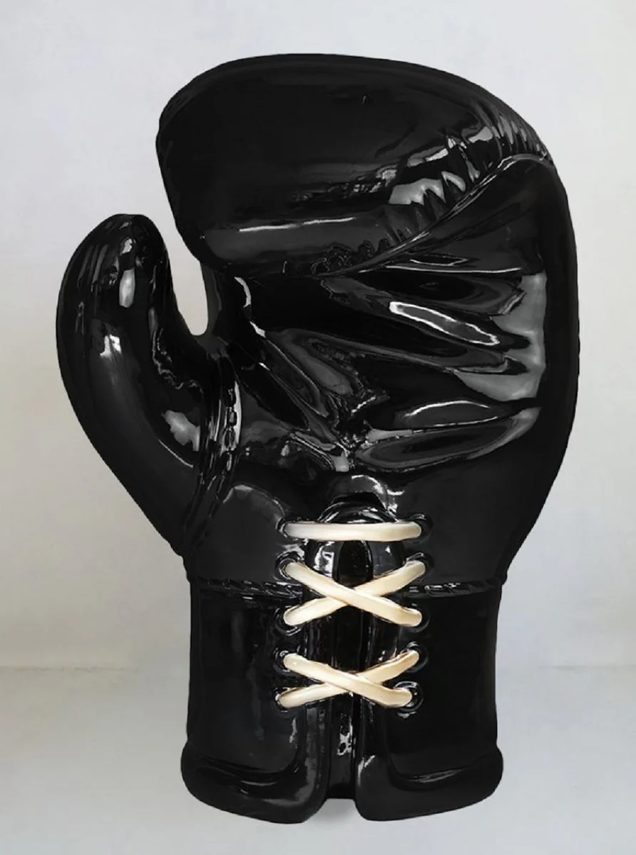 Casa Padrino guante de boxeo decorativo XXL negro / oro A. 120 cm - Decoraci¨®n de sal¨®n y oficina