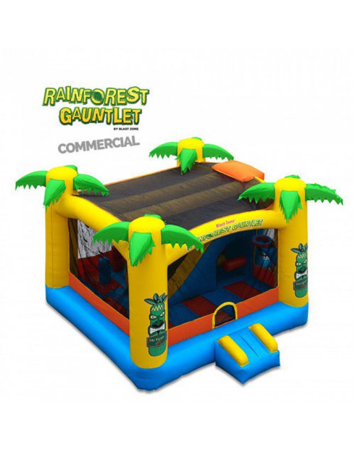 Rainforest Gauntlet Enclosed Obstacle Bouncer