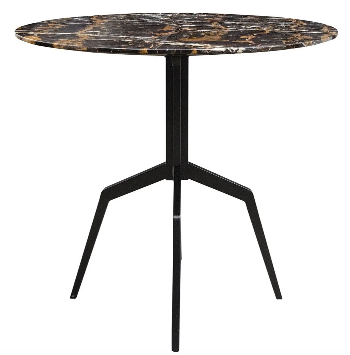 Casa Padrino mesa de comedor de lujo negra 80 x H. 76 cm - Muebles de Comedor