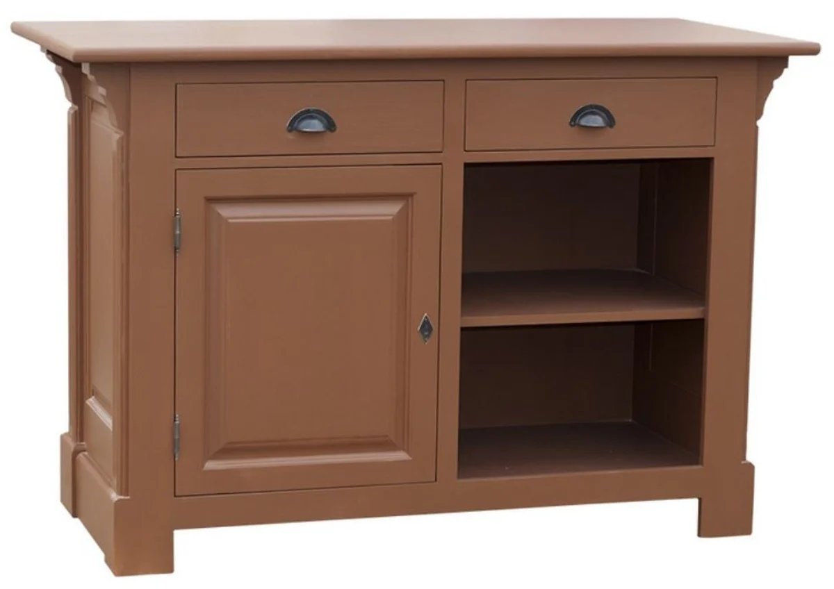 Casa Padrino mostrador de estilo rural marr¨®n 140 x 68 x H. 95 cm - Muebles de Estilo Rural