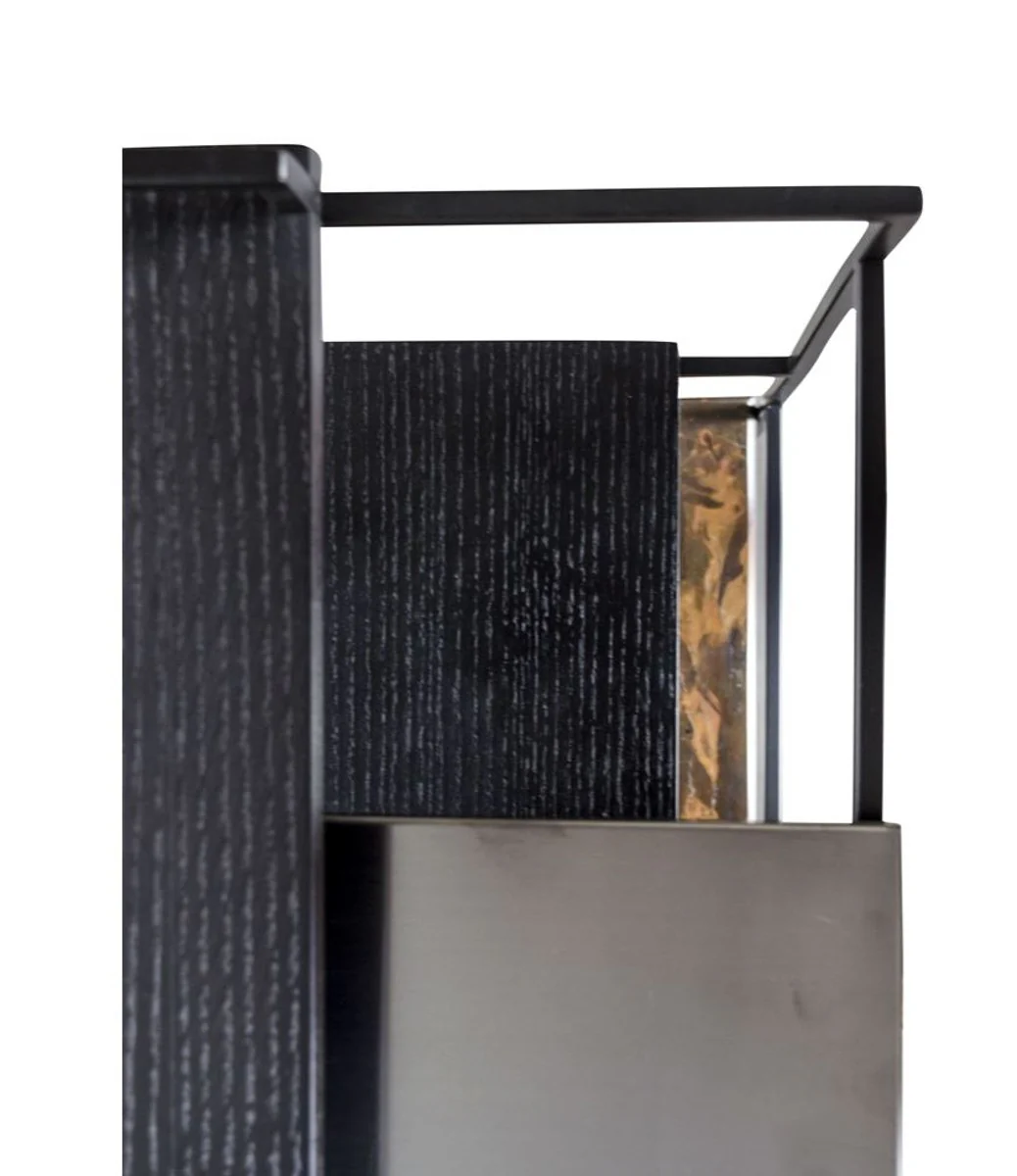 Casa Padrino mesa auxiliar de dise?o de lujo negro 45 x 45 x H. 80.5 cm - Muebles de Dise?o