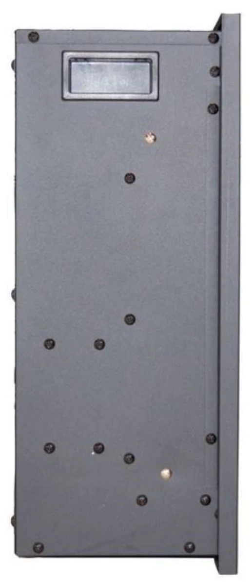 Casa Padrino chimenea empotrada el¨¦ctrica de lujo negro 60,2 x 17,7 x A. 43,8 cm - Chimenea LED decorativa de sal¨®n con mando a distancia - Muebles de sal¨®n - Muebles de lujo